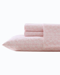 Lovely Palms 4-Piece King Sheet Set - Pink