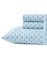 Coastal Batik Blue 4-Piece Queen Sheet Set - Blue