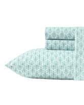 Coastal Batik Green 4-Piece King Sheet Set - Spring Green
