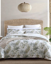Waimea Bay Reversible 3-Piece Queen Comforter Set - Green
