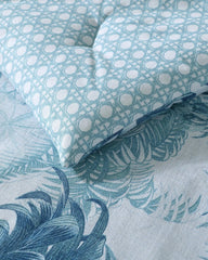 Legacy Palms Reversible 3-Piece Full/Queen Comforter Set - Bristol Blue