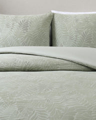 Island Estate Harbor Palm Reversible 3-Piece King Comforter Set - Green