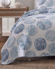 Ocean Isle 3-Piece King Quilt Set - Blue