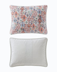 Ikat Tropics Reversible 3-Piece Full/Queen Quilt Set - Multicolor