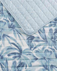 Aubrey Reversible 3-Piece King Quilt Set - Blue