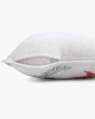 Acapulco Palms Embroidered Pillow - Green