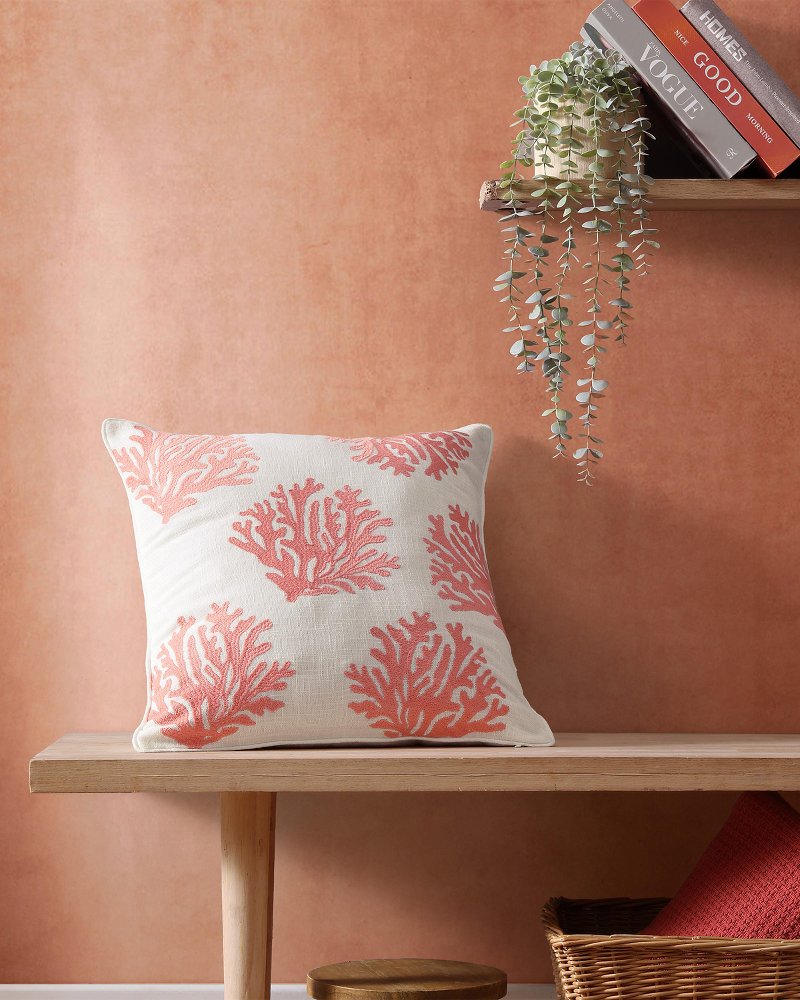 Coral Island Decorative Pillow - Coral