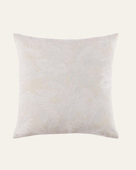 Island Estate Embroidered Floral Canvas Decorative Pillow - Natural/Beige