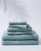 Island Retreat 6-Piece Bath Towel Set - Blue