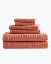 Northern Pacific 6-Piece Bath Towel Set - Orange