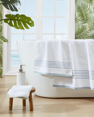 Cliff Side Blue 3-Piece Bath Towel Set - Blue