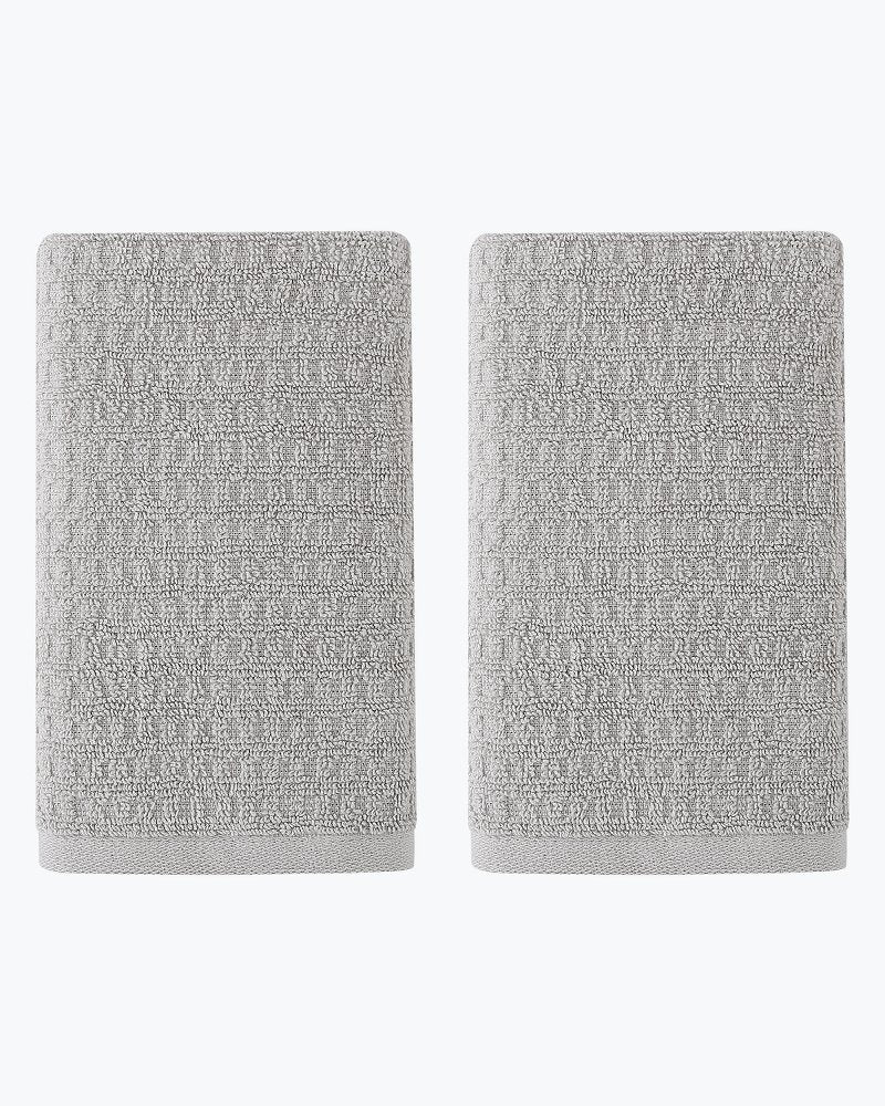Northern Pacific 2-Piece Hand Towel Set - Grey