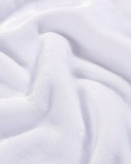 Solid Twin Fleece Blanket - White