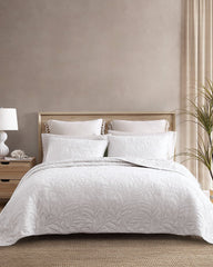 Solid Costa Sera King Quilt - White