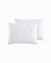Solid Costa Sera 2-Piece King Quilted Sham Set - White