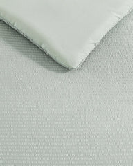 Seersucker Solid 8-Piece King Comforter Set - Spring Green