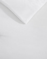 Seersucker Solid 8-Piece Queen Comforter Set - White