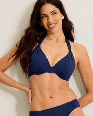Pearl Underwire Halter Bikini Top - Mare Navy