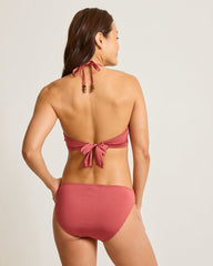 Jewel Sands Halter Bikini Top - Soft Sienna
