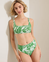 Palm Modern Costa Verde Square-Neck Bikini Top - Four Leaf Clover