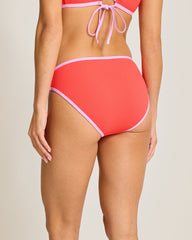 Island Cays Cabana Hipster Bikini Bottoms - Citrus Coral