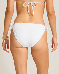 Pearl String Bikini Bottoms - White