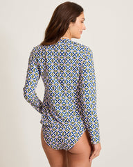 Playa Marbella Full-Zip Long-Sleeve Rash Guard - Malibu Peach
