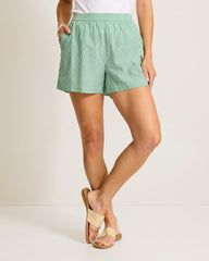 Catalina Coast Stripe Beach Shorts - Four Leaf Clover
