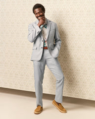 Latigo Beach Linen-Blend Flat-Front Pants - Bala Shark