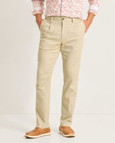 Bayview Herringbone Pants - Khaki Sands
