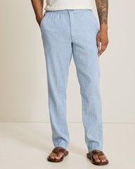 Beach Coast Stretch-Linen E-Waist Pants - Ocean City