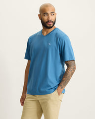 New Bali Skyline V-Neck T-Shirt - Dutch Blue