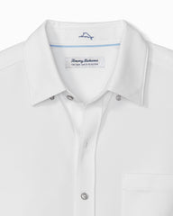 San Lucio Stretch Knit Shirt - White