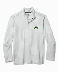 NFL Delray Frond Half-Zip IslandZone Sweatshirt - green_bay_packers