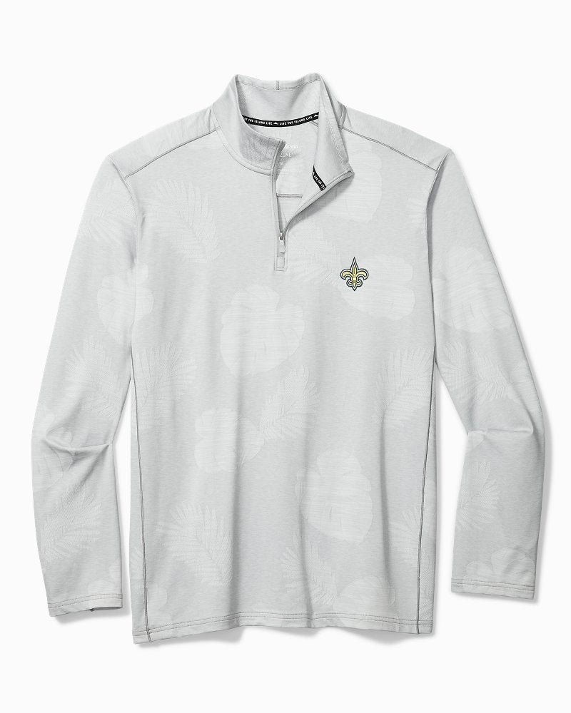 NFL Delray Frond Half-Zip IslandZone Sweatshirt - new_orleans_saints