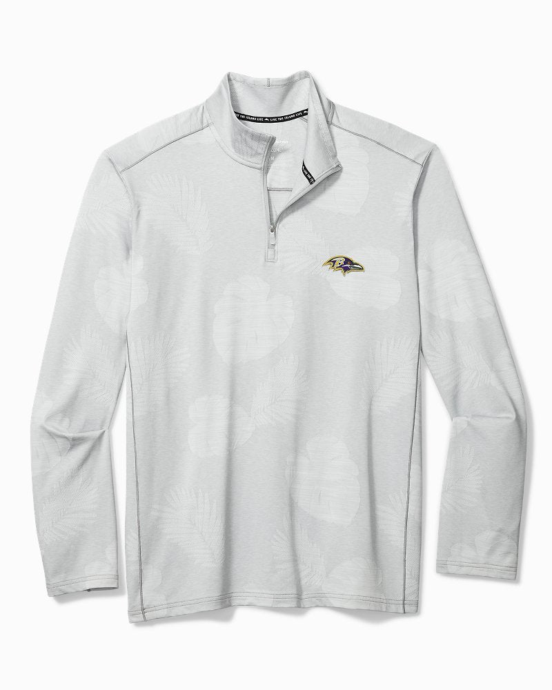 NFL Delray Frond Half-Zip IslandZone Sweatshirt - baltimore_ravens