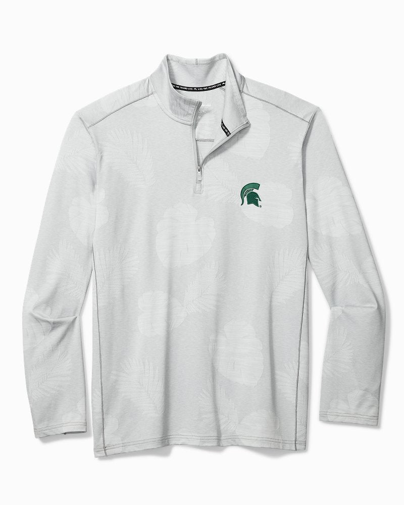 Collegiate Delray Frond Half-Zip IslandZone Sweatshirt - michigan_state