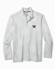 Collegiate Delray Frond Half-Zip IslandZone Sweatshirt - washington