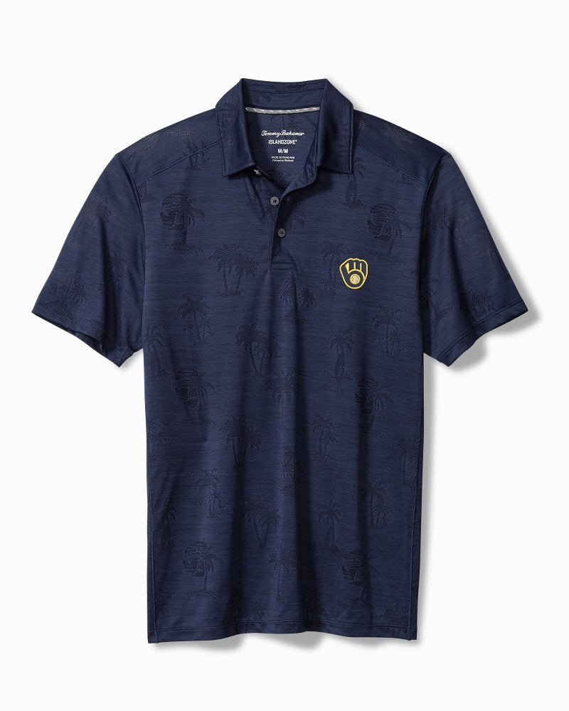 MLB Palm Coast Palmera IslandZone Polo - milwaukee_brewers