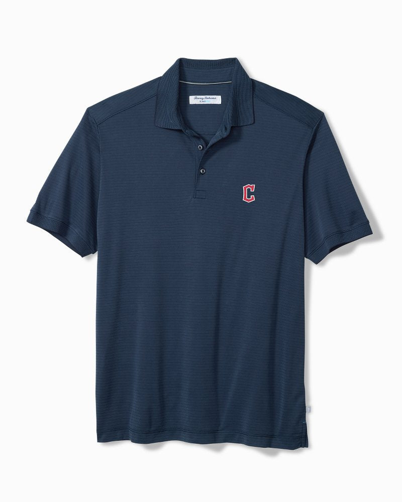 MLB Bay Stripe IslandZone Polo - cleveland_guardians