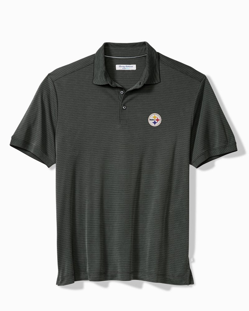 NFL Bay Stripe IslandZone Polo - pittsburgh_steelers