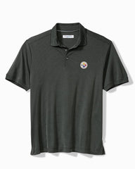 NFL Bay Stripe IslandZone Polo - pittsburgh_steelers