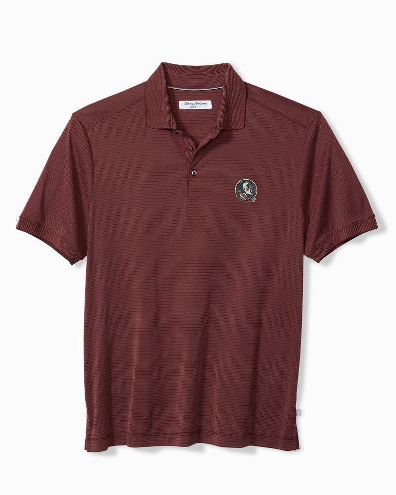 Collegiate Bay Stripe IslandZone Polo - florida_state