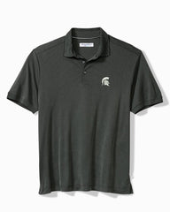 Collegiate Bay Stripe IslandZone Polo - michigan_state