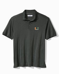 Collegiate Bay Stripe IslandZone Polo - Miami