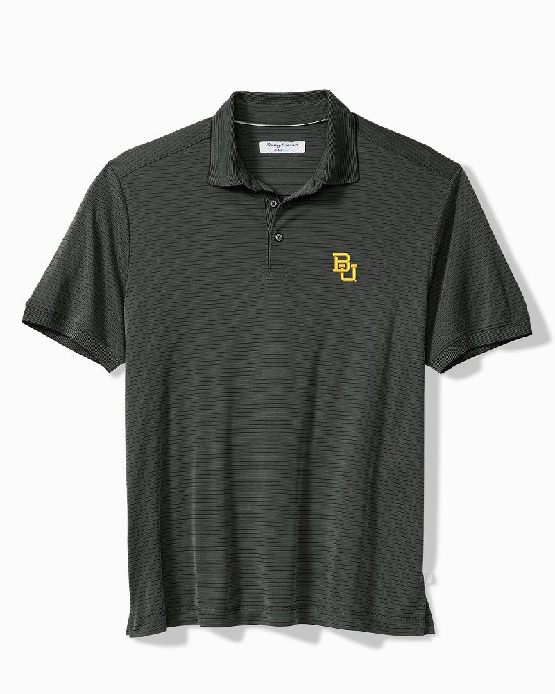 Collegiate Bay Stripe IslandZone Polo - Baylor