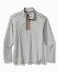 High Score Half-Zip IslandZone Sweatshirt - Spicy Orange
