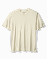 Bay Stripe V-Neck IslandZone T-Shirt - Vanilla Ice
