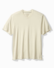 Bay Stripe V-Neck IslandZone T-Shirt - Vanilla Ice
