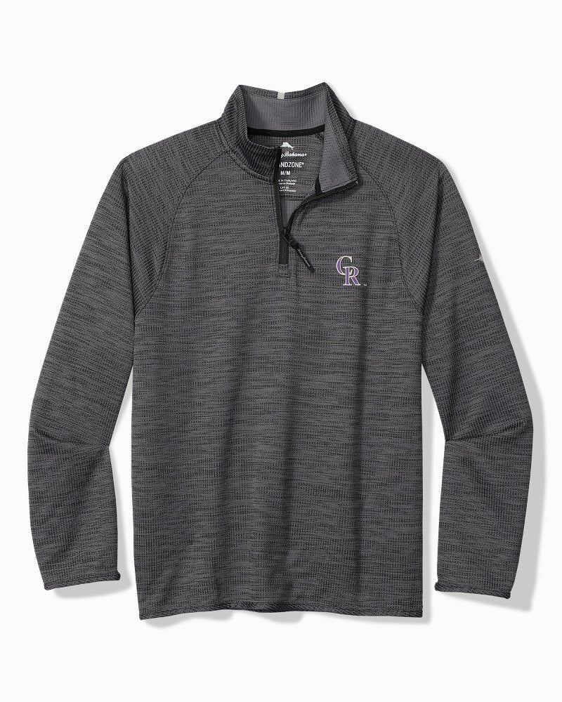 MLB Palm Pro Half-Zip IslandZone Sweatshirt - colorado_rockies